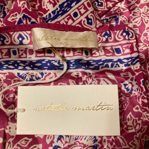 NWT NATALIE MARTIN Sarong In Floral Print Lavender - Picture 6 of 10